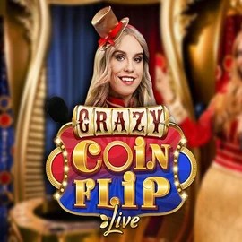 Crazy Coin Flip slot visual from Evolution available on robocats.net.pl