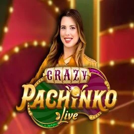 Crazy Pachinko logo by Evolution at Robocat Casino