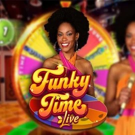 Funky Time slot icon by Evolution, available at Robocat Casino