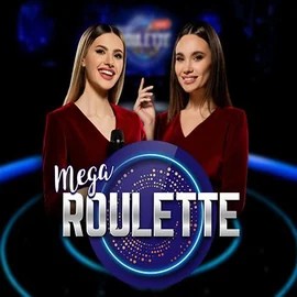 Mega Roulette logo – Live Casino by Pragmatic Play at Robocat Casino