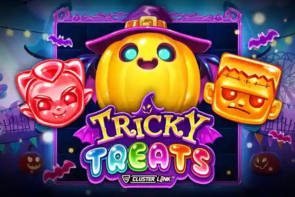 Tricky Treats slot icon by Push Gaming, available at Robocat Casino
