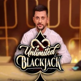 Official Live Casino logo: Unlimited Blackjack by Ezugi at Robocat Casino